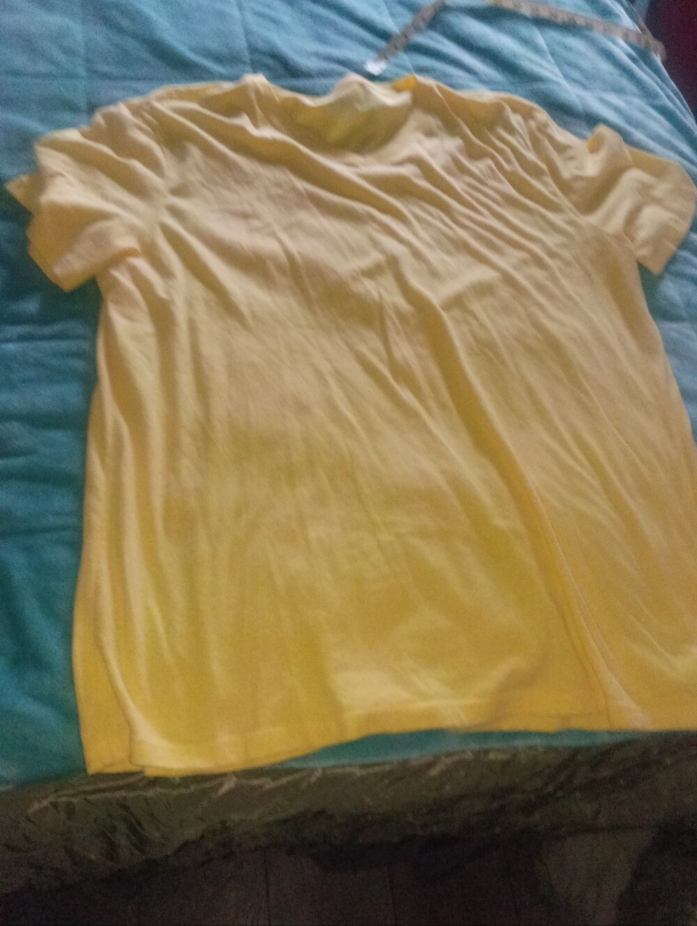 Mens Banana Republic Yellow Short-Sleeve Tee